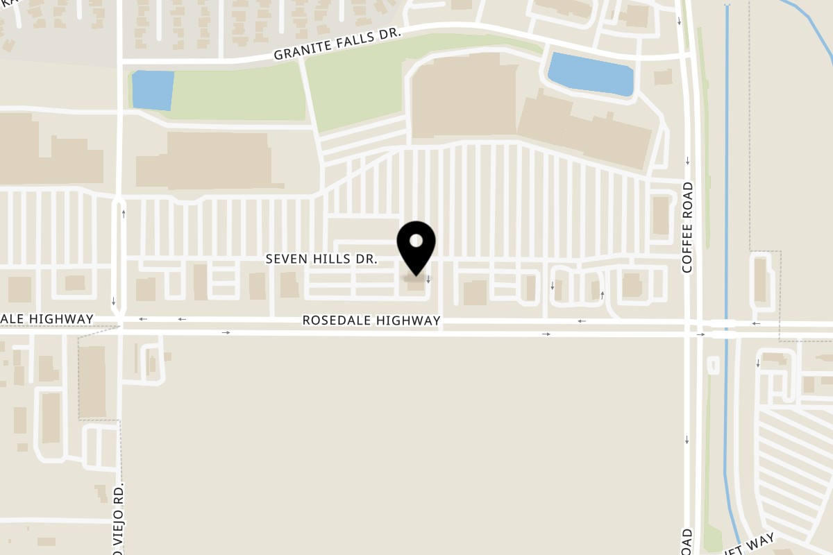 Map showing the location of Original Roadhouse Grill Bakersfield on 8490 Rosedale Hwy in Bakersfield